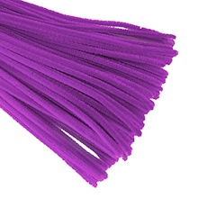 Проволока синельная, 6*300мм (40шт) (28408,(А022) фиолетовый)