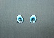 Глазки клеевые овал 11*16мм (2шт) (1, зеленый)