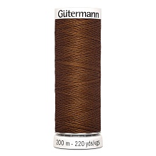 Нить Sew-All 100/200 м для всех материалов, 100% полиэстер Gutermann (450, коричневый)