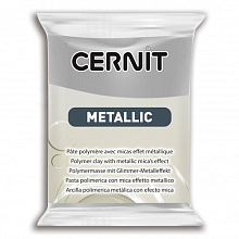 Пластика полимерная запекаемая 'Cernit METALLIC' 56 гр. (080, серебро)