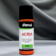 Акриловая краска MAT матовая Darwi 80мл (752, оранжевый)