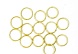 Кольцо соединительное двойное, 10мм, 50шт/упак, Астра (яркое золото)