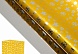 Пленка металлизированная "Снегопад",  цвет золотой, 50х70 см