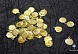 Монетки пластмасса (уп=10шт) (3, золото)
