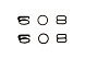 Регулятор для бретелек пластик из 3-х части 10мм (уп=1пара 6деталей) (2, черный)