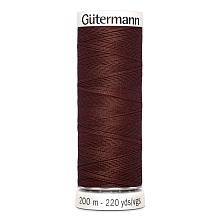Нить Sew-All 100/200 м для всех материалов, 100% полиэстер Gutermann (230, коричневый)