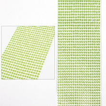 Стразы самоклеющиеся 4мм (880 шт) (св. зеленый)