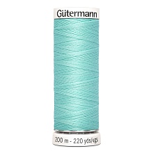 Нить Sew-All 100/200 м для всех материалов, 100% полиэстер Gutermann (191, светло-бирюз...