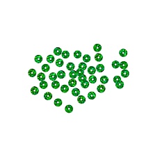 Пайетки плоские 6мм (уп=10гр)   6063 (50104, зеленый голограмма)