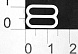 Регулятор для бретелек металл 12мм белый  (уп=2пары)