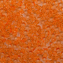 Бисер Preciosa 10/0 ~5гр  (01184, оранжевый прозрачный)