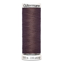 Нить Sew-All 100/200 м для всех материалов, 100% полиэстер Gutermann (423, коричневый)