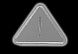Светоотражающая термонаклейка «Треугольник», 7,3 × 5,5 см, цвет серый