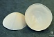 Чашечки круглые (1 пара)  (L, белый)