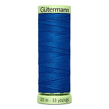 Нить Top Stitch 30/30 м для декоративной отстрочки, 100% полиэстер Gutermann (322, сини...