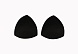 Чашечки А 438 треугольные  пуш-ап (1пара) (90, черный)