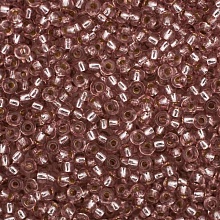  Бисер Preciosa 10/0 20гр (78113, коричневый, серебряная линия внутри)