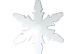 Заготовка из пенопласта Снежинка стилизованная h 17,5*9см