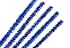 Синель-проволока люрекс 6мм*30см (20шт)  (А-086, синий)
