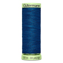 Нить Top Stitch 30/30 м для декоративной отстрочки, 100% полиэстер Gutermann (967, сини...
