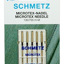 Иглы микротекс (особо острые) №100, Schmetz 130/705Н-М 5шт