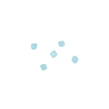 Бусинки стразы декор. 5мм простые (уп=5шт)   28200 (9, св.голубой)