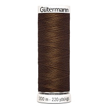 Нить Sew-All 100/200 м для всех материалов, 100% полиэстер Gutermann (767, т.коричневый)