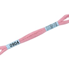 Мулине "Gamma" 100% хлопок 8 м  (0904, розовый)