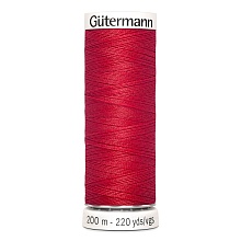 Нить Sew-All 100/200 м для всех материалов, 100% полиэстер Gutermann (365, красный)