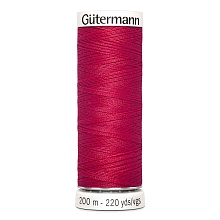 Нить Sew-All 100/200 м для всех материалов, 100% полиэстер Gutermann (909, малиновый)