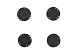 Кнопка пришивная магнитная из 2-х частей 22мм №1340 (уп=2шт)     (2, черный)