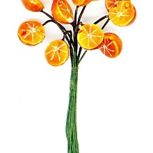 Декоративный букетик "Рукоделие" Апельсин половинками