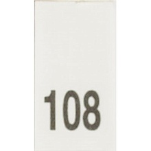 Размерники полиэстербелый 10х25 мм в рул. 200шт  (108)