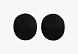 Чашечки круглые (1 пара)  (XXXL, черный)