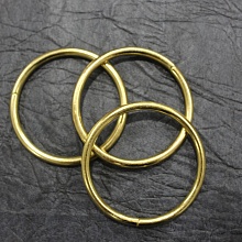 Кольцо металл 60*5,0мм (уп=2шт) (2, золото)