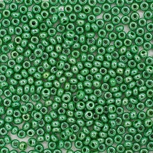 Бисер Preciosa 10/0 ~5гр  (58250, зеленый непрозрачный блестящий)