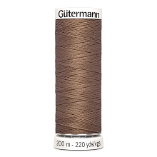 Нить Sew-All 100/200 м для всех материалов, 100% полиэстер Gutermann (454, св.коричневы...