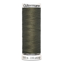 Нить Sew-All 100/200 м для всех материалов, 100% полиэстер Gutermann (676, т.хаки)