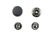 Кнопки установочные 15мм (ответная часть 14мм) уп=2шт (матовый никель)