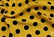 Вискоза горох Чудо 20899 (44 желтый, горох черный большой)