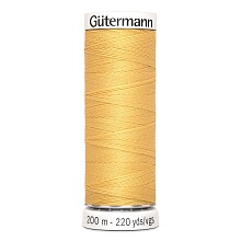 Нить Sew-All 100/200 м для всех материалов, 100% полиэстер Gutermann (415, охра)