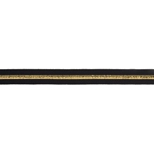 Резина декоративная №6720 с люрексом 1см (1, черный с золотом)