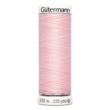 Нить Sew-All 100/200 м для всех материалов, 100% полиэстер Gutermann (659, св.розовый)