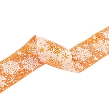Тесьма жаккард №9250 снежинки  (6, оранжевый)