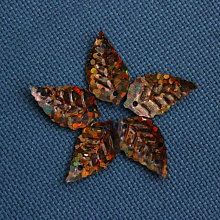 Пайетки Листочки №2748 (уп=25гр)  (10, коричневый)