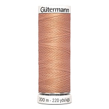 Нить Sew-All 100/200 м для всех материалов, 100% полиэстер Gutermann (938, гр.розовый)