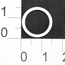 Кольцо для бретелек металл 1 часть 12мм 2пары (белый)