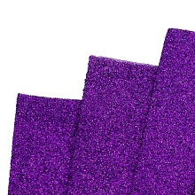 Фоамиран глиттерный 20х30, толщина 2мм (006, темно-фиолетовый)