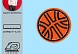 Термоаппликация «Баскетбольный мяч», d = 5,2 см, цвет оранжевый