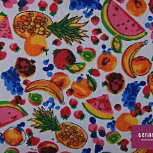 Ткань Канвас ВО  (фруктовое ассорти)